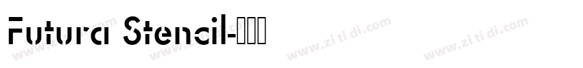 Futura Stencil字体转换